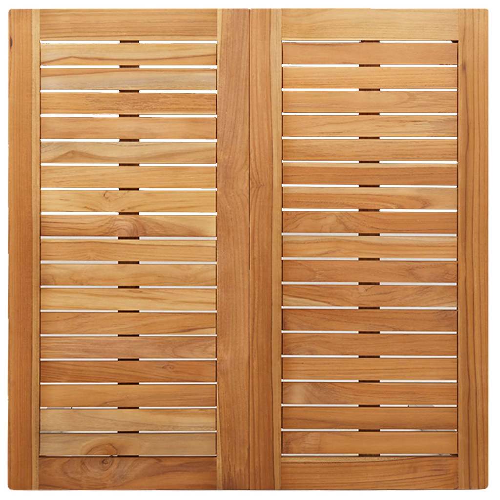 GardenDiningSet 5 pcs Brown SolidTeakwood