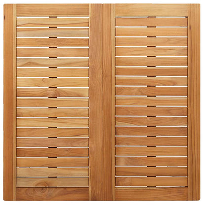 GardenDiningSet 5 pcs Brown SolidTeakwood