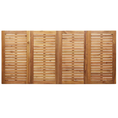 GardenDiningSet 9 pcs Brown SolidTeakwood