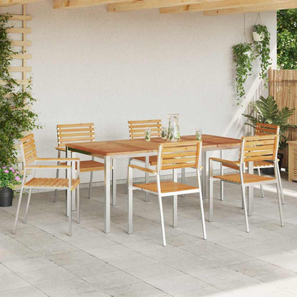 Garden Chair 6 pcs Brown 56 x 54.5 x 87cm Solid Teak wood