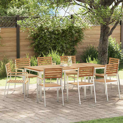 Garden Chair 8 pcs Brown 56 x 54.5 x 87cm Solid Teak wood