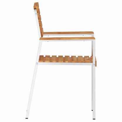 Garden Chair 8 pcs Brown 56 x 54.5 x 87cm Solid Teak wood