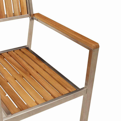 Garden Chair 6 pcs Brown 56 x 54.5 x 87cm Solid Teak wood