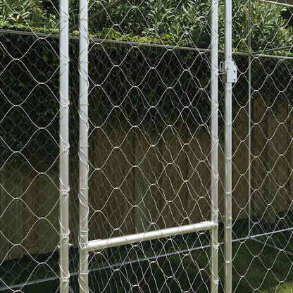 Dog Cage Silver 600 x 200 x 256 cm Galvanised Steel