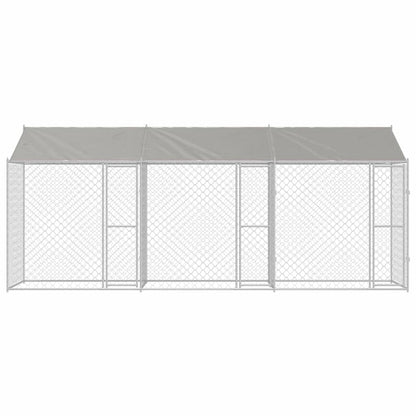 Dog Cage Silver 600 x 200 x 256 cm Galvanised Steel