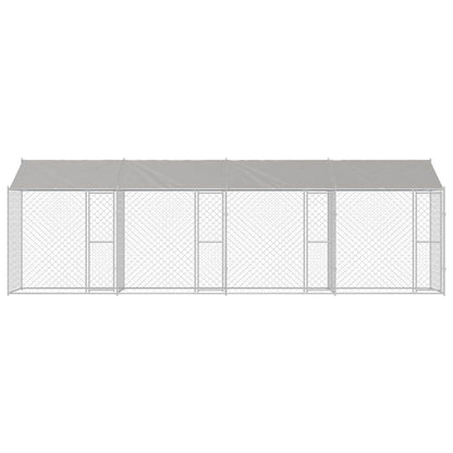 Dog Cage Silver 800 x 200 x 256 cm Galvanised Steel