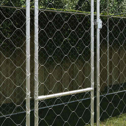 Dog Cage Silver 800 x 200 x 256 cm Galvanised Steel