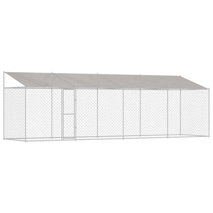 Dog Cage Silver 800 x 200 x 256 cm Galvanised Steel