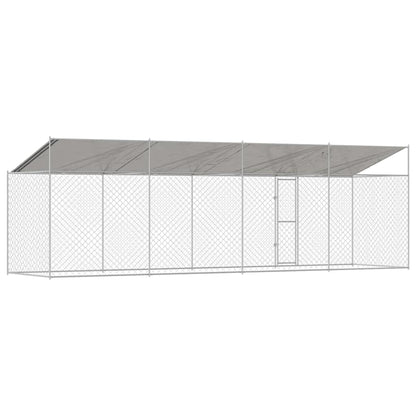 Dog Cage Silver 800 x 200 x 256 cm Galvanised Steel