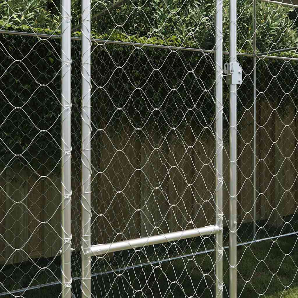 Dog Cage Silver 600 x 200 x 256 cm Galvanised Steel