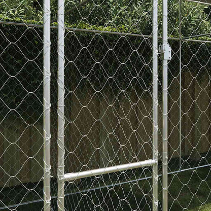Dog Cage Silver 600 x 200 x 256 cm Galvanised Steel