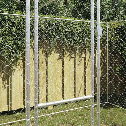 Dog Cage Silver 400 x 200 x 200 cm Galvanised Steel