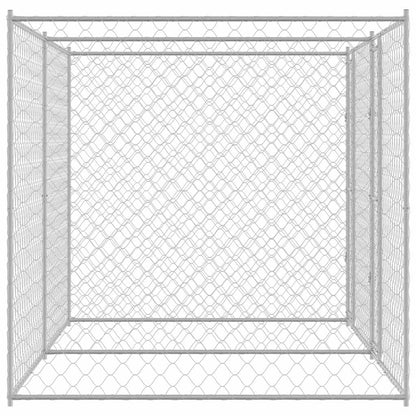 Dog Cage Silver 400 x 200 x 200 cm Galvanised Steel