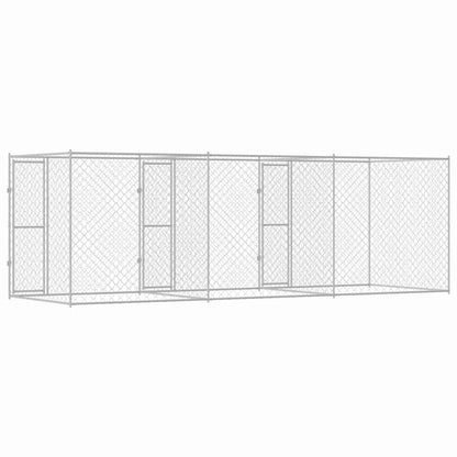 Dog Cage Silver 600 x 200 x 200 cm Galvanised Steel