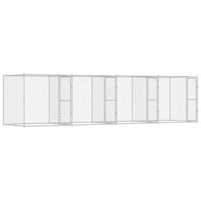 Dog Cage Silver 800 x 200 x 200 cm Galvanised Steel
