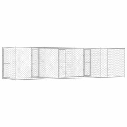 Dog Cage Silver 800 x 200 x 200 cm Galvanised Steel