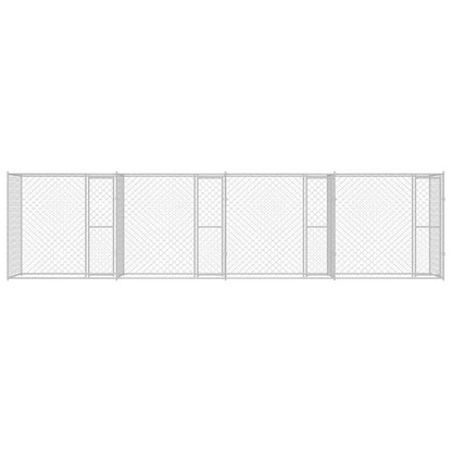 Dog Cage Silver 800 x 200 x 200 cm Galvanised Steel