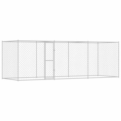 Dog Cage Silver 600 x 200 x 256 cm Galvanised Steel