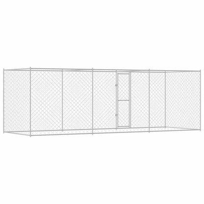 Dog Cage Silver 600 x 200 x 256 cm Galvanised Steel
