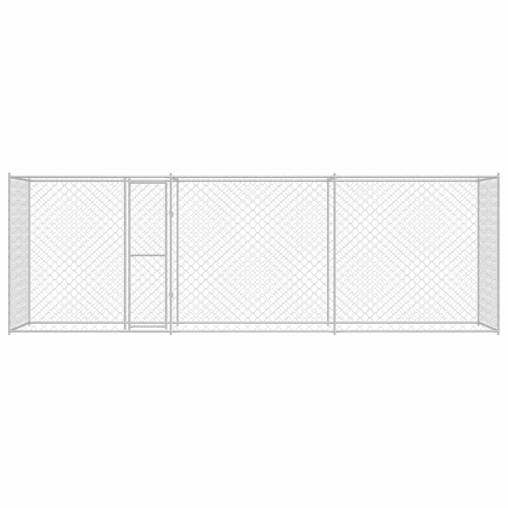 Dog Cage Silver 600 x 200 x 256 cm Galvanised Steel