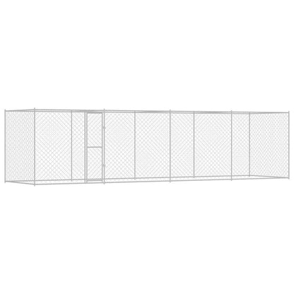 Dog Cage Silver 800 x 200 x 256 cm Galvanised Steel