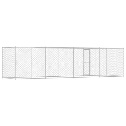 Dog Cage Silver 800 x 200 x 256 cm Galvanised Steel