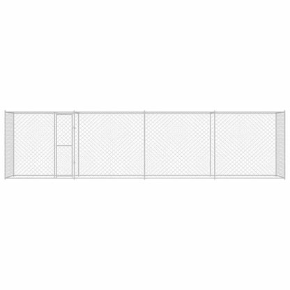 Dog Cage Silver 800 x 200 x 256 cm Galvanised Steel