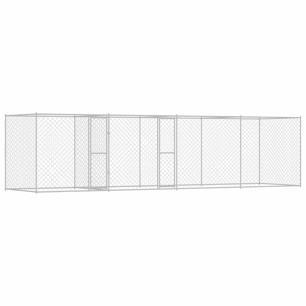 Dog Cage Silver 600 x 200 x 200 cm Galvanised Steel