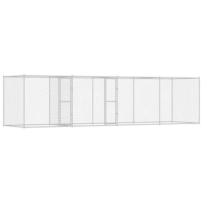 Dog Cage Silver 800 x 200 x 200 cm Galvanised Steel