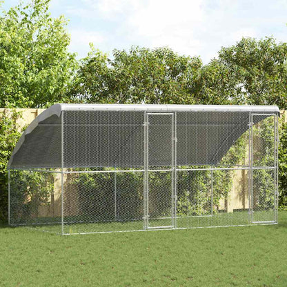 Chicken Cage Silver 400 x 200 x 198.5 cm Galvanised Steel