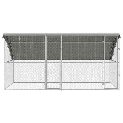 Chicken Cage Silver 400 x 200 x 198.5 cm Galvanised Steel
