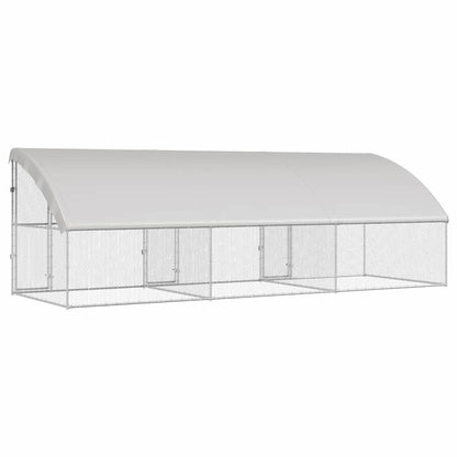 Chicken Cage Silver 600 x 200 x 198.5 cm Galvanised Steel