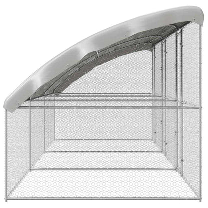 Chicken Cage Silver 600 x 200 x 198.5 cm Galvanised Steel