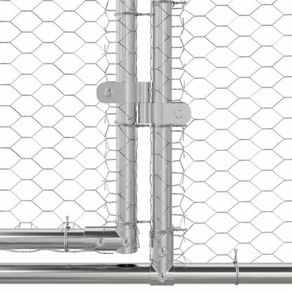 Chicken Cage Silver 800 x 200 x 198.5 cm Galvanised Steel