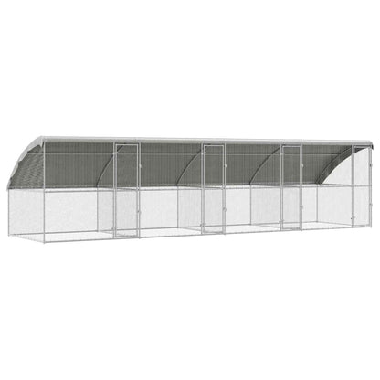Chicken Cage Silver 800 x 200 x 198.5 cm Galvanised Steel