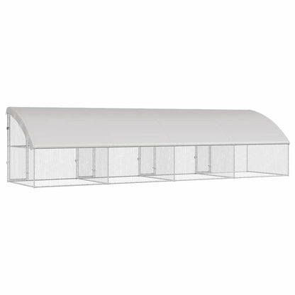 Chicken Cage Silver 800 x 200 x 198.5 cm Galvanised Steel