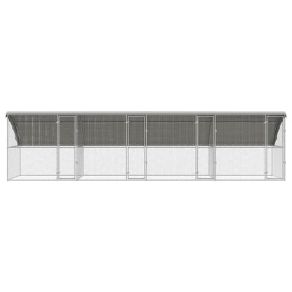 Chicken Cage Silver 800 x 200 x 198.5 cm Galvanised Steel