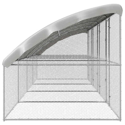 Chicken Cage Silver 800 x 200 x 198.5 cm Galvanised Steel