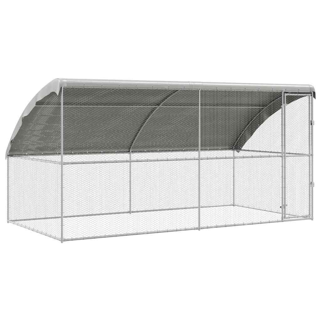 Chicken Cage Silver 400 x 200 x 198.5 cm Galvanised Steel