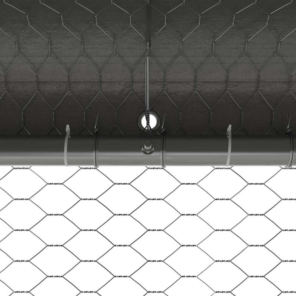 Chicken Cage Silver 600 x 200 x 198.5 cm Galvanised Steel