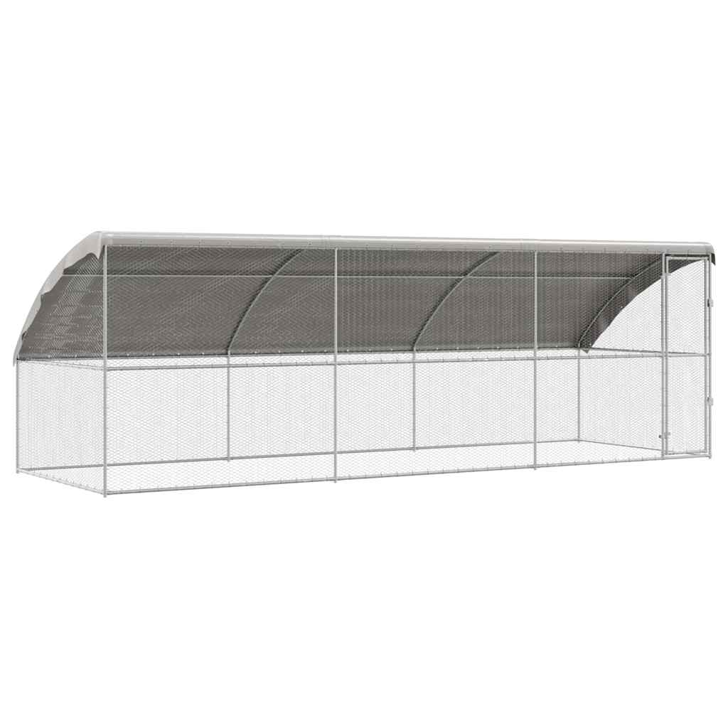 Chicken Cage Silver 600 x 200 x 198.5 cm Galvanised Steel