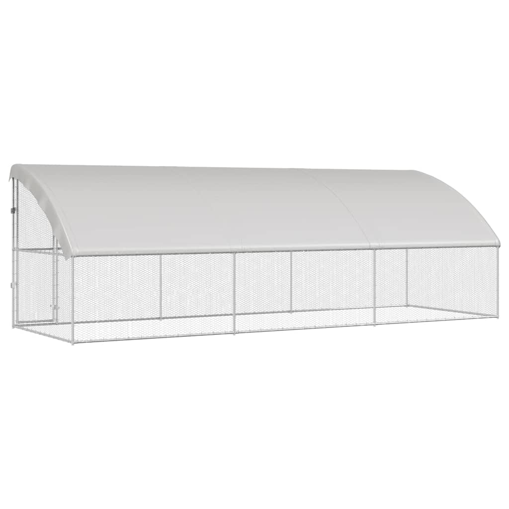 Chicken Cage Silver 600 x 200 x 198.5 cm Galvanised Steel