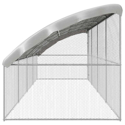 Chicken Cage Silver 800 x 200 x 198.5 cm Galvanised Steel