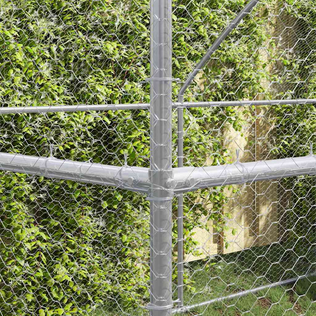 Chicken Cage Silver 600 x 200 x 198.5 cm Galvanised steel