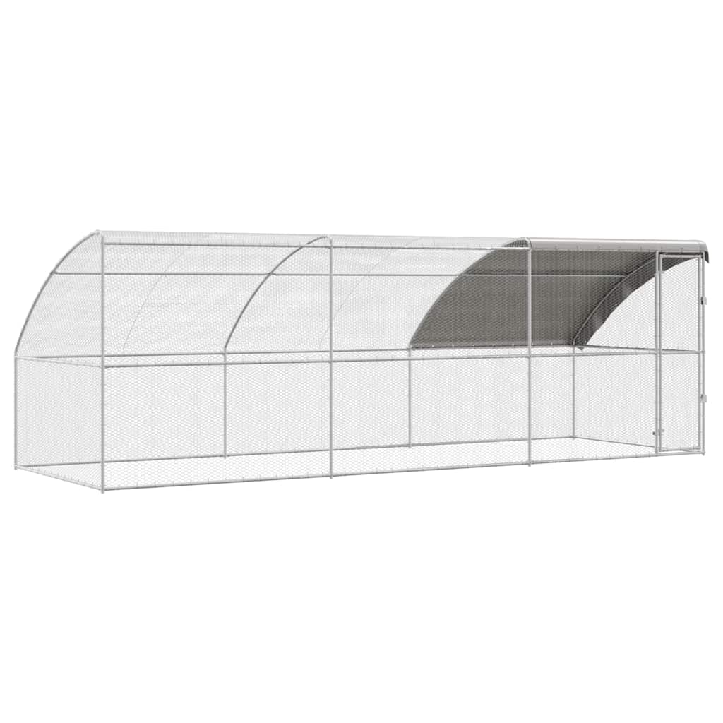 Chicken Cage Silver 600 x 200 x 198.5 cm Galvanised steel
