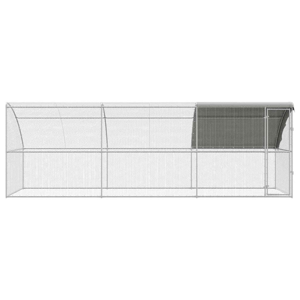 Chicken Cage Silver 600 x 200 x 198.5 cm Galvanised steel