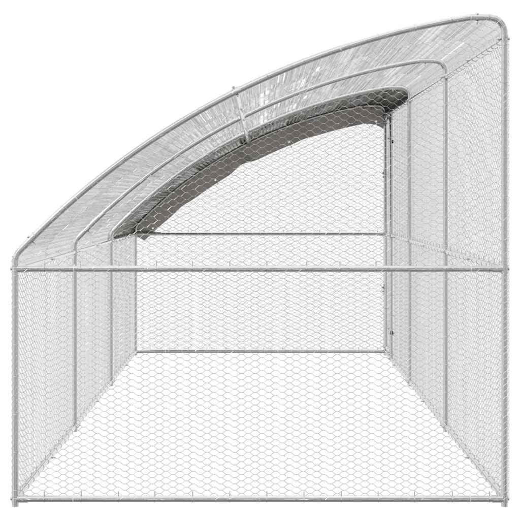 Chicken Cage Silver 600 x 200 x 198.5 cm Galvanised steel