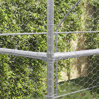 Chicken Cage Silver 800 x 200 x 198.5 cm Galvanised steel