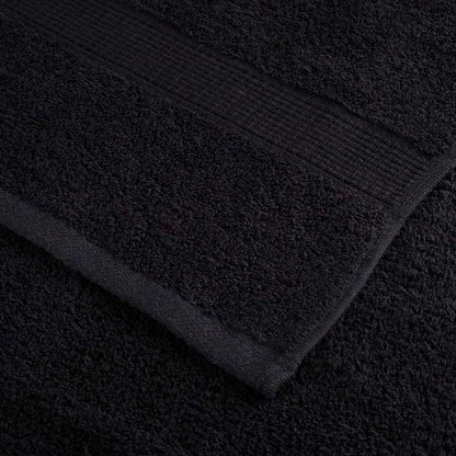 600 gsm Guest Towels SOLUND 25 pcs Black 100 x 200 cm Cotton