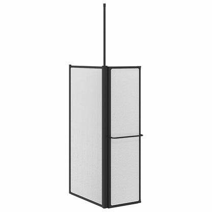 Shower Screen Folding Other Black 120 x 70 X 137 cm Aluminium